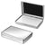 Branded Promotional METAL CLASSIC MEMO HOLDER in Silver Memo Holder From Concept Incentives.