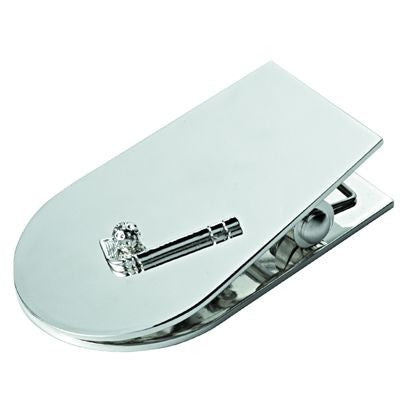 Branded Promotional GOLF METAL MEMO HOLDER CLIP in Silver Memo Holder From Concept Incentives.