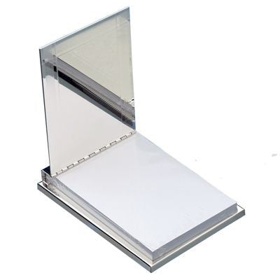 Branded Promotional MARVIN METAL DESK MEMO CUBE BLOCK NOTE PAD HOLDER in Silver Note Pad From Concept Incentives.