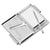 Branded Promotional MARVIN METAL POCKET MEMO PAD HOLDER in Silver Jotter From Concept Incentives.