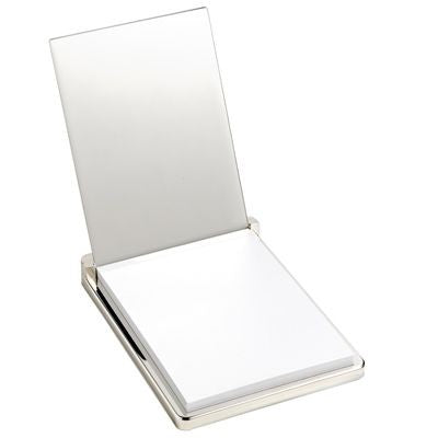 Branded Promotional MASTER METAL MEMO NOTE PAD HOLDER in Silver Note Pad From Concept Incentives.