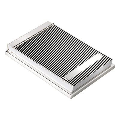 Branded Promotional LINEA METAL MEMO NOTE PAD HOLDER in Silver Note Pad From Concept Incentives.