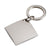 Branded Promotional DIAMOND METAL KEYRING in Matt Silver Keyring From Concept Incentives.