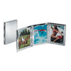 Branded Promotional 3 PICTURES MINI METAL PHOTO FRAME in Silver Photo Frame From Concept Incentives.