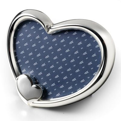 Branded Promotional HEART METAL PHOTO FRAME in Silver Photo Frame From Concept Incentives.
