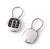 Branded Promotional NOUGHTS & CROSSES METAL KEYRING in Silver Keyring From Concept Incentives.