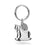 Branded Promotional ROCKING HORSE with BELL METAL KEYRING in Silver Keyring From Concept Incentives.