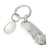 Branded Promotional CAT METAL KEYRING in Silver Keyring From Concept Incentives.