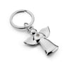 Branded Promotional ANGEL with CRYSTAL METAL KEYRING in Silver Keyring From Concept Incentives.