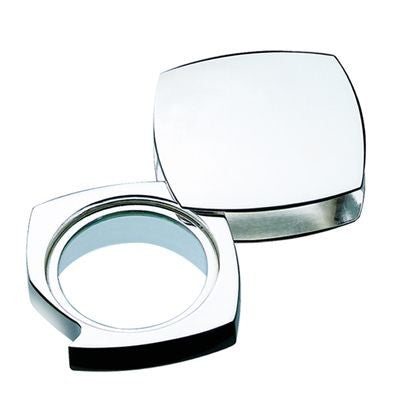 Branded Promotional EVOLUTION METAL POCKET MAGNIFIER GLASS in Silver Magnifier From Concept Incentives.