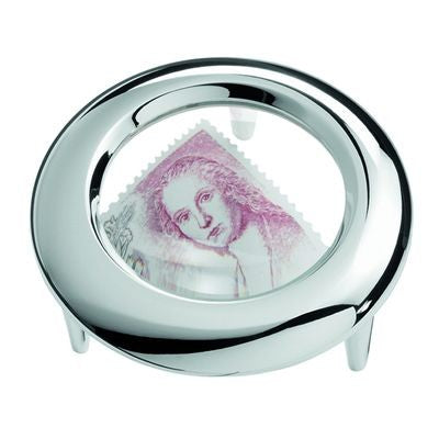 Branded Promotional THREE-FEET METAL DESK MAGNIFIER GLASS in Silver Magnifier From Concept Incentives.