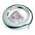 Branded Promotional THREE-FEET METAL DESK MAGNIFIER GLASS in Silver Magnifier From Concept Incentives.