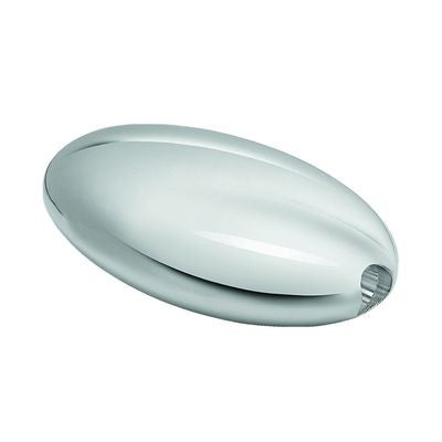 Branded Promotional OVAL METAL PENCIL SHARPENER in Silver Pencil Sharpener From Concept Incentives.