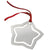 Branded Promotional STAR METAL BOOKMARK in Silver Bookmark From Concept Incentives.