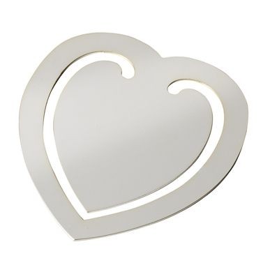 Branded Promotional HEART METAL BOOKMARK in Silver Bookmark From Concept Incentives.