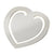 Branded Promotional HEART METAL BOOKMARK in Silver Bookmark From Concept Incentives.