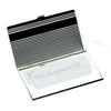 Branded Promotional LINEA POCKET BUSINESS CARD HOLDER in Silver Business Card Holder From Concept Incentives.