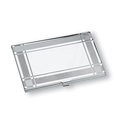 Branded Promotional MARVIN METAL POCKET BUSINESS CARD HOLDER in Silver Business Card Holder From Concept Incentives.