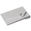 Branded Promotional FOOTBALL DESIGN POCKET BUSINESS CARD HOLDER in Silver Business Card Holder From Concept Incentives.