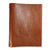 Branded Promotional ECO VERDE GENUINE LEATHER NON-ZIPPED A5 RING BINDER in Tan Ring Binder From Concept Incentives.