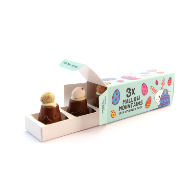 Easter Sliding Box of Mallow Mountains with Speckled Eggs