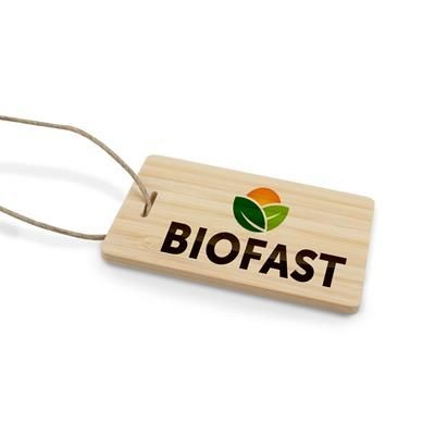 Branded Promotional ECO BAMBOO LUGGAGE TAG Luggage Tag From Concept Incentives.