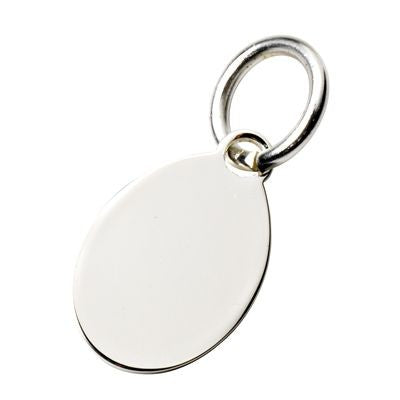 Branded Promotional METAL TAG KEYRING in Silver Keyring From Concept Incentives.