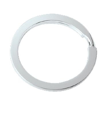 Branded Promotional METAL KEYRING SPLIT RING in Silver Keyring From Concept Incentives.