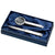 Branded Promotional METAL LETTER OPENER & MAGNIFIER GLASS in Silver Desk Gift Set From Concept Incentives.