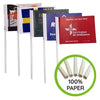 Branded Promotional ECO FRIENDLY HAND WAVING PAPER FLAG Flag From Concept Incentives.