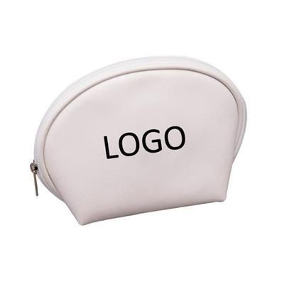 Branded Promotional SHELL-SHAPED COSMETICS BAG Cosmetics Bag From Concept Incentives.