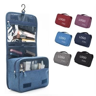 Branded Promotional MULTI-PURPOSE TOILETRY HANGING BAG Cosmetics Bag From Concept Incentives.