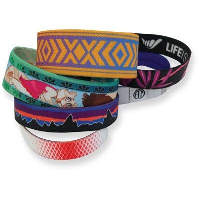 Branded Promotional ELASTIC WRIST BAND Wrist Band From Concept Incentives.