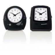 Branded Promotional ELECTRONIC SETTING ALARM CLOCK in Black Clock From Concept Incentives.