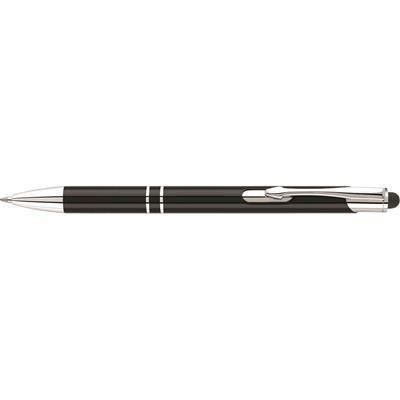 Branded Promotional ELECTRA-I BALL PEN in Black Pen From Concept Incentives.