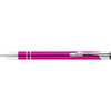 Branded Promotional ELECTRA ALUMINIUM METAL BALL PEN in Pink Pen From Concept Incentives.