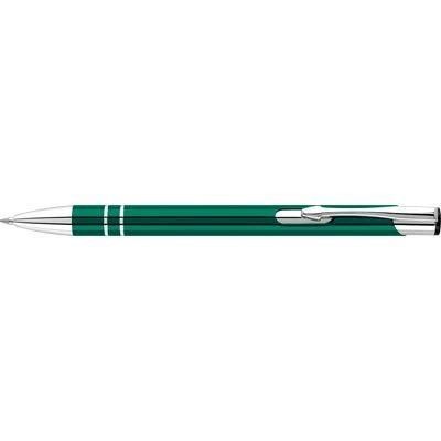 Branded Promotional ELECTRA ALUMINIUM METAL BALL PEN in Green Pen From Concept Incentives.