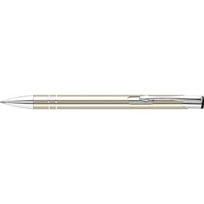 Branded Promotional ELECTRA ALUMINIUM METAL BALL PEN in Gold Pen From Concept Incentives.