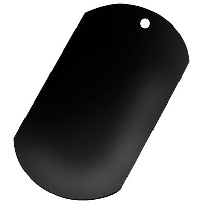 Branded Promotional BLACK ALUMINIUM SILVER METAL DOG TAG Dog Tag From Concept Incentives.