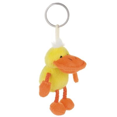 Branded Promotional DUCK SOFT TOY PLUSH KEYRING Keyring From Concept Incentives.