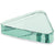 Branded Promotional TRIANGLE GREEN GLASS PAPERWEIGHT Paperweight From Concept Incentives.