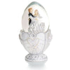 Branded Promotional EGG SHAPE MUSICAL CAROUSEL WEDDING COUPLE Music Box From Concept Incentives.