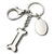 Branded Promotional BONE METAL KEYRING Keyring From Concept Incentives.