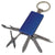 Branded Promotional RECTANGULAR SHAPE MULTI TOOL KEYRING in Blue Multi Tool From Concept Incentives.