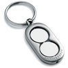 Branded Promotional ANNIVERSARY METAL KEYRING in Silver Keyring From Concept Incentives.