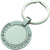 Branded Promotional ROUND SATIN METAL KEYRING with Crystal Decoration Keyring From Concept Incentives.