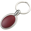 Branded Promotional OVAL SATIN METAL & RESIN KEYRING Keyring From Concept Incentives.