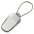 Branded Promotional SATIN SILVER METAL CABLE KEYRING Keyring From Concept Incentives.