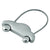 Branded Promotional SATIN SILVER METAL CAR SHAPE KEYRING Keyring From Concept Incentives.