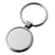 Branded Promotional ROUND MATT SILVER METAL KEYRING Keyring From Concept Incentives.